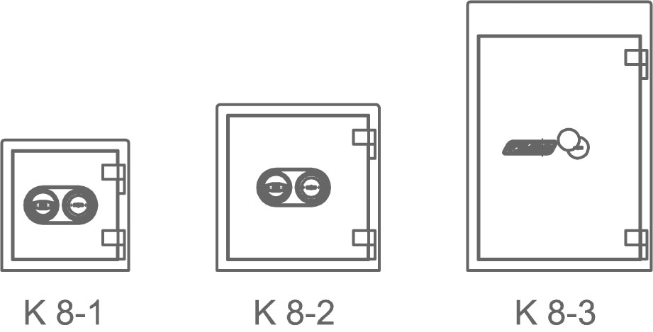 K8 Series Safes Sketches