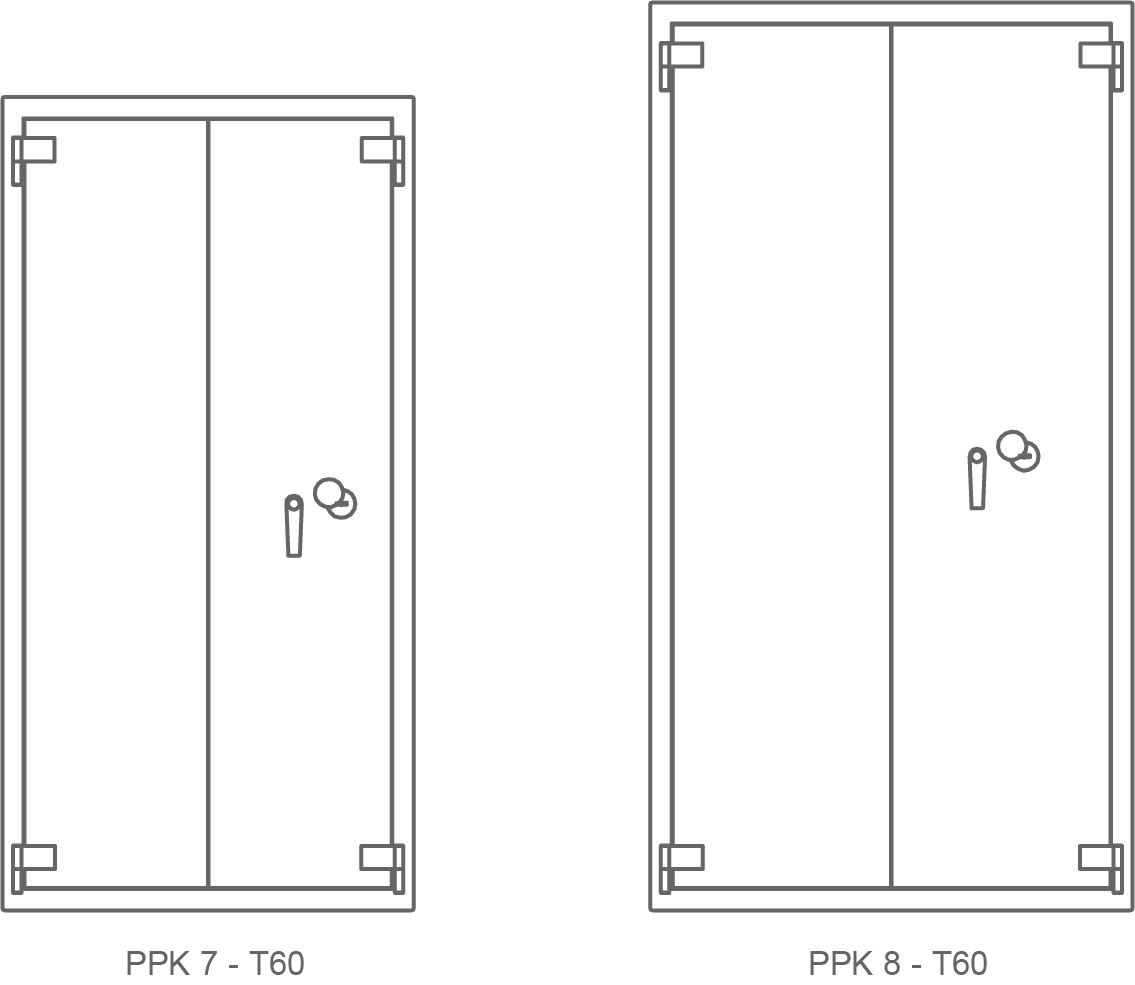 Fireproof Archive Cabinets - PPK Series Sketches